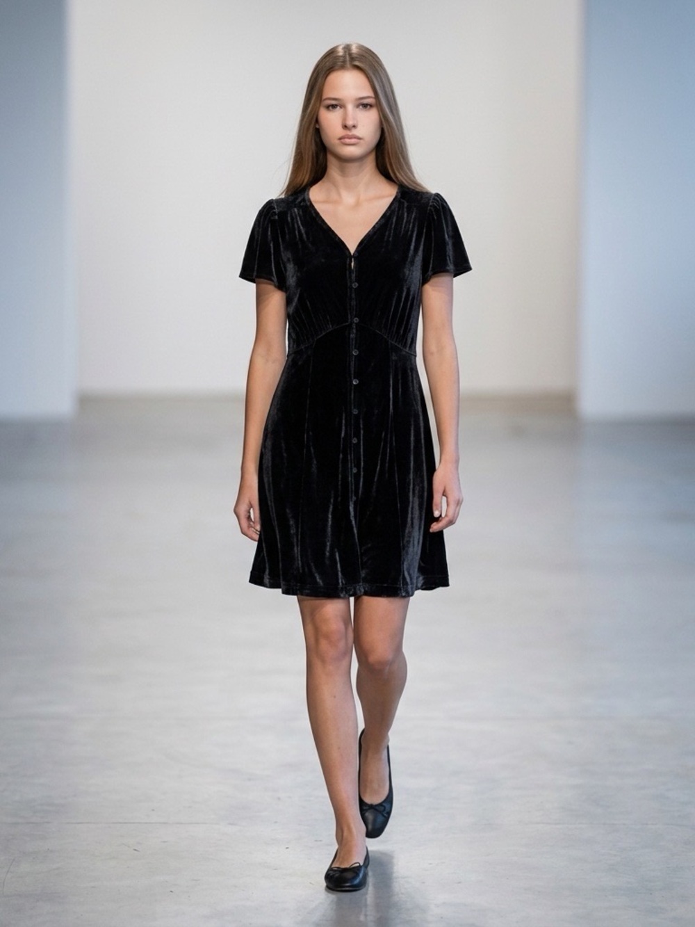 GAP Kids Black Velvet Button Front Dress XXL 14-16 NWT